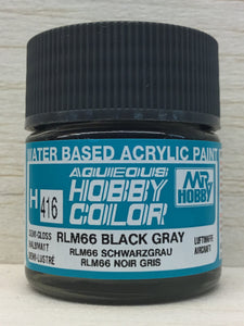 GUNZE MR HOBBY COLOR H416 SEMI GLOSS RLM 66 BLACK GRAY