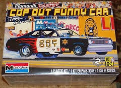 REVELL 1/24 PLYMOUTH DUSTER COP OUT FUNNY CAR