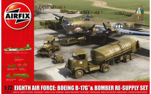 AIRFIX 1/72 8TH AIR FORCE B-17G & BOMBER RE-SUPPLY SET