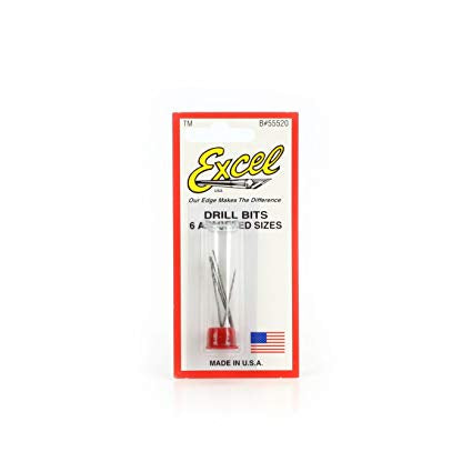 EXCEL 6  ASSORTED MICR DRILL BITS