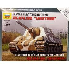 ZVEZDA 1/100 GERMAN HEAVY TANK DESTROYER JAGDTIGER