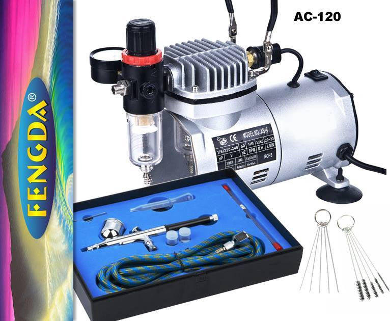 AC-120 COMPRESSOR WITH AIRBRUSH