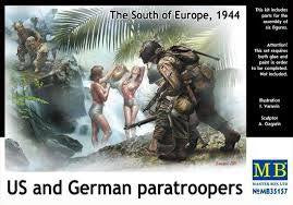 MASTERBOX 1/35 US & GERMAN PARATROOPERS THE SOUTH OF EUROPE 1944