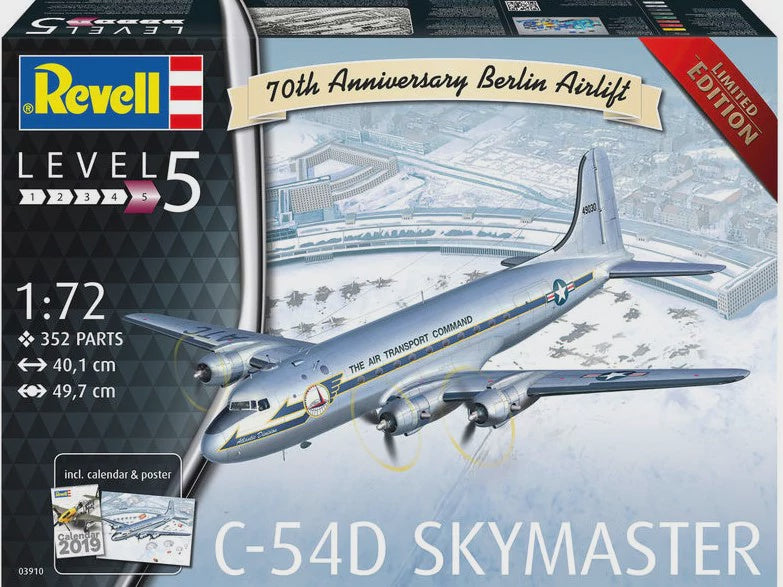 REVELL 1/72 C-54D BERLIN AIRLIFT 70TH ANNIVERSARY