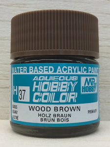 GUNZE MR HOBBY COLOR H37 GLOSS WOOD BROWN